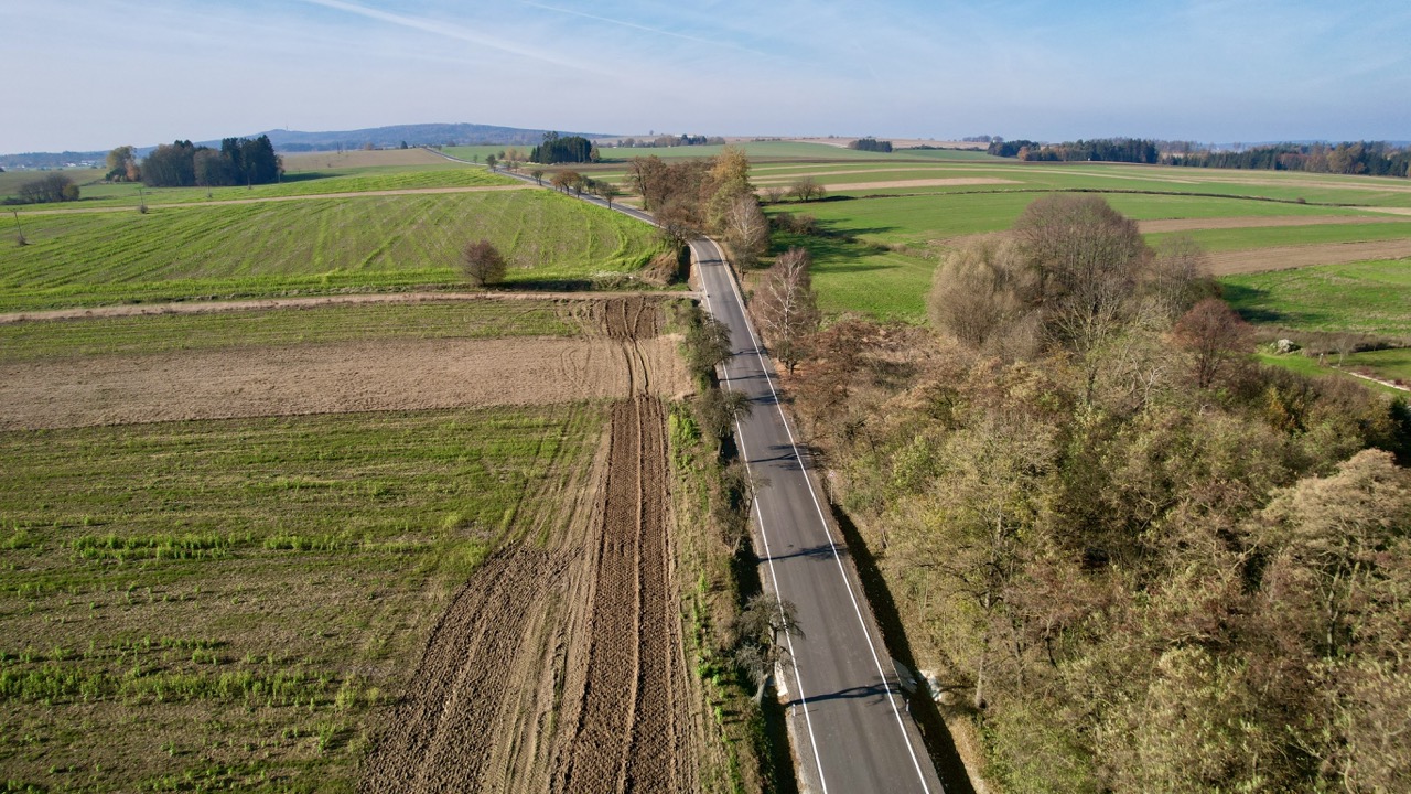 Silnice III/1281 – rekonstrukce úseku Košetice–Vyklantice - Straßen- und Brückenbau